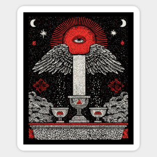 Temperance Serene Harmony Tarot Design Sticker