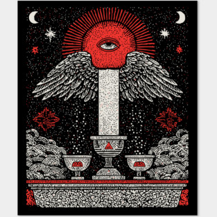 Temperance Serene Harmony Tarot Design Posters and Art