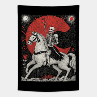 Death Tarot Card of Transformation Tapestry
