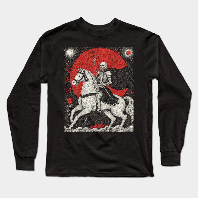 Death Tarot Card of Transformation Long Sleeve T-Shirt by TuncGK
