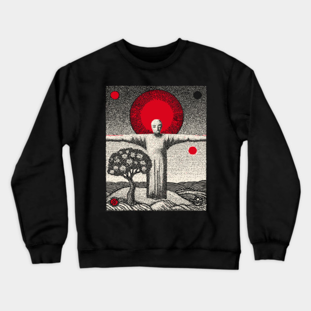 The Hanged Man New Perspective Tarot Art Crewneck Sweatshirt by TuncGK
