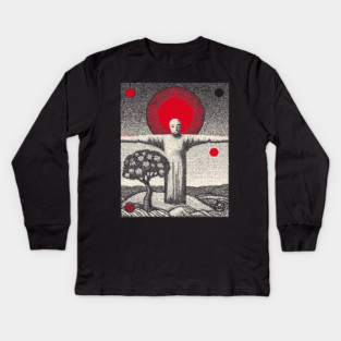 The Hanged Man New Perspective Tarot Art Kids Long Sleeve T-Shirt