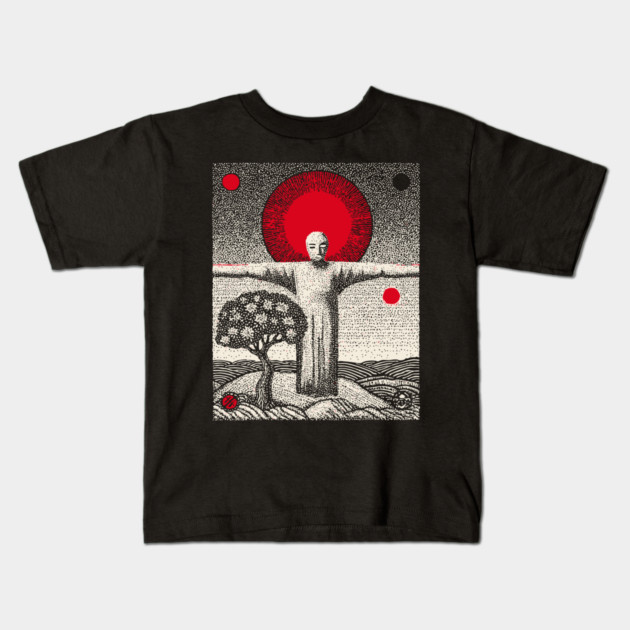 The Hanged Man New Perspective Tarot Art Kids T-Shirt by TuncGK