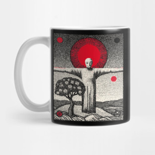 The Hanged Man New Perspective Tarot Art Mug