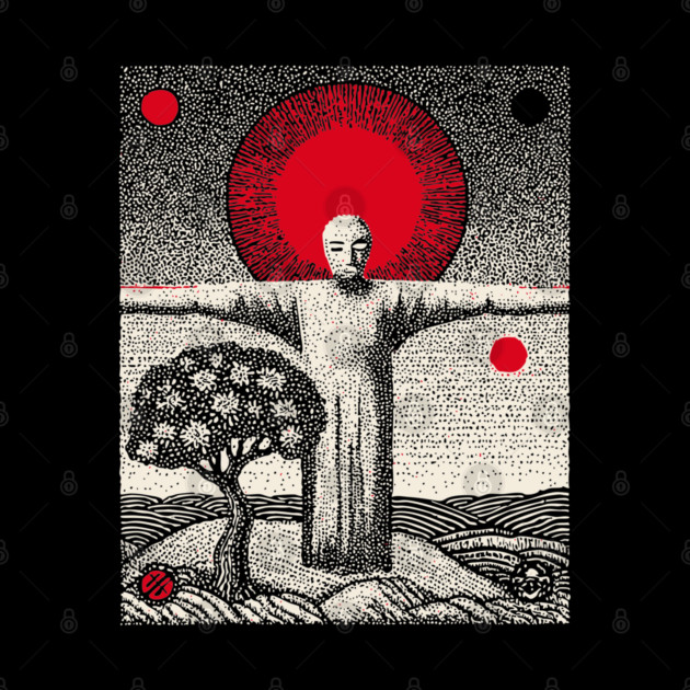 The Hanged Man New Perspective Tarot Art by TuncGK