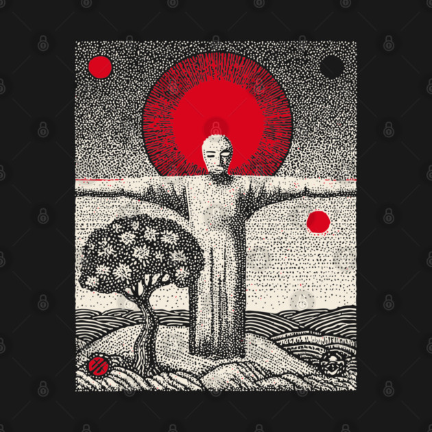 The Hanged Man New Perspective Tarot Art by TuncGK