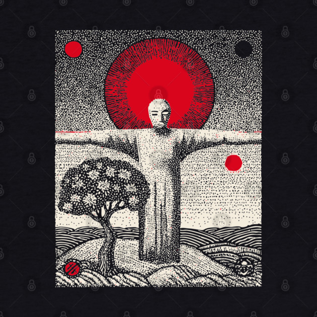 The Hanged Man New Perspective Tarot Art by TuncGK