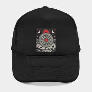 Wheel of Fortune Cosmic Cycles Tarot Art Hat