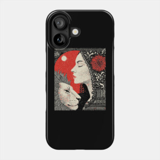 Strength Inner Courage Tarot Art Phone Case