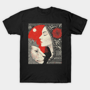 Strength Inner Courage Tarot Art T-Shirt