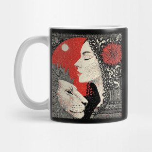 Strength Inner Courage Tarot Art Mug