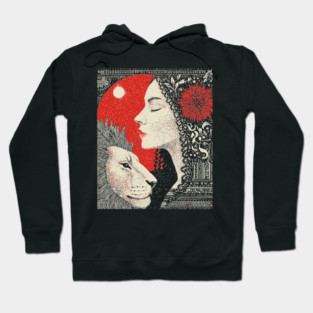 Strength Inner Courage Tarot Art Hoodie