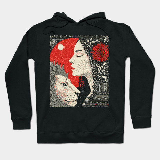 Strength Inner Courage Tarot Art Hoodie by TuncGK