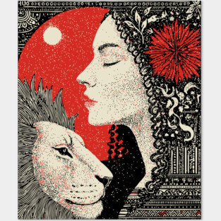 Strength Inner Courage Tarot Art Posters and Art