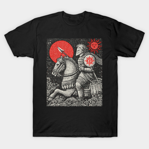 The Chariot Armored Victory Tarot Design T-Shirt by TuncGK