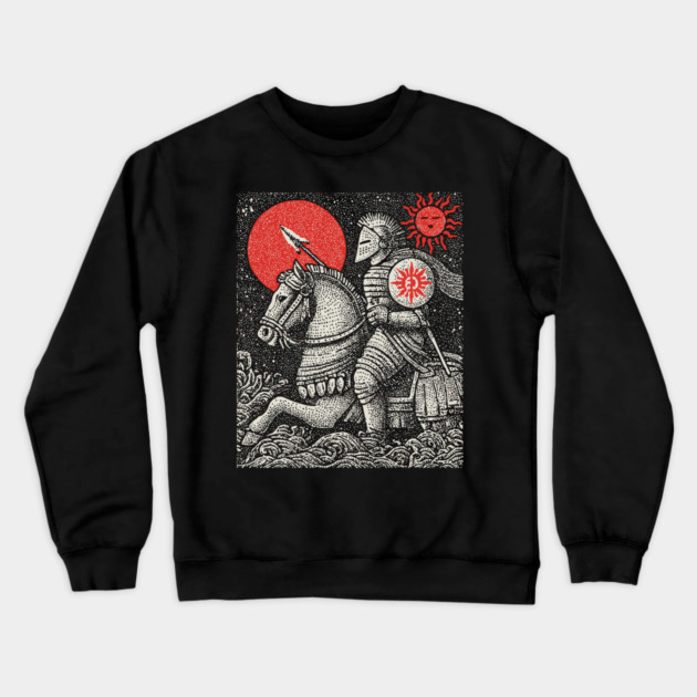 The Chariot Armored Victory Tarot Design Crewneck Sweatshirt by TuncGK