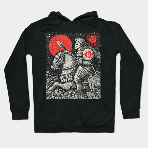 The Chariot Armored Victory Tarot Design Hoodie by TuncGK