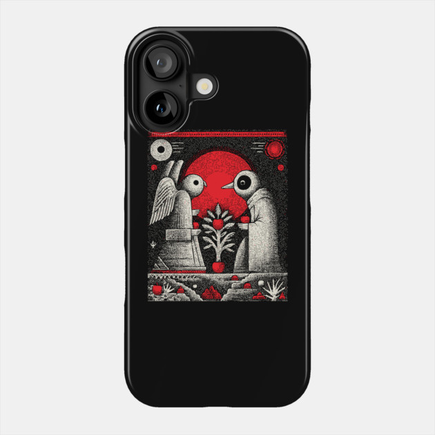 The Lovers Cosmic Connection Tarot Art Phone Case by TuncGK