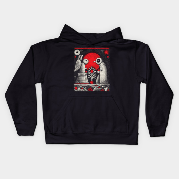 The Lovers Cosmic Connection Tarot Art Kids Hoodie by TuncGK