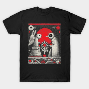 The Lovers Cosmic Connection Tarot Art T-Shirt
