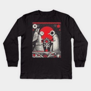 The Lovers Cosmic Connection Tarot Art Kids Long Sleeve T-Shirt