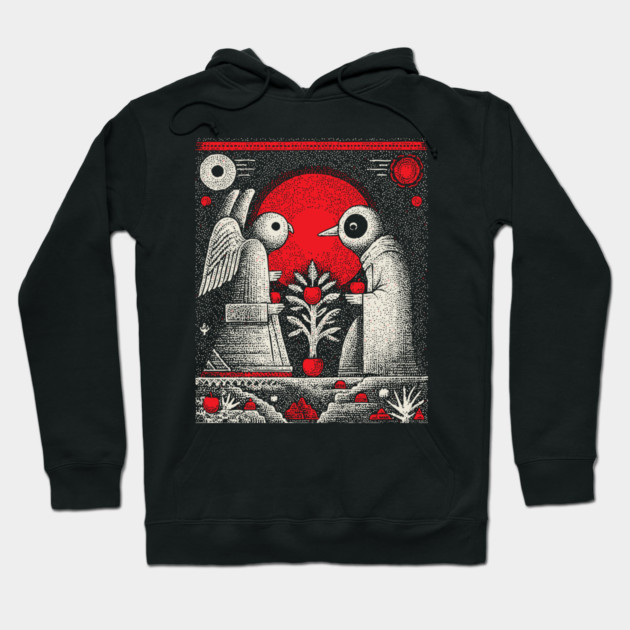 The Lovers Cosmic Connection Tarot Art Hoodie by TuncGK