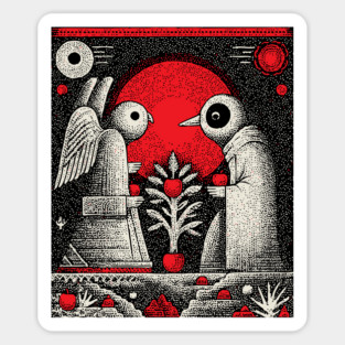 The Lovers Cosmic Connection Tarot Art Magnet