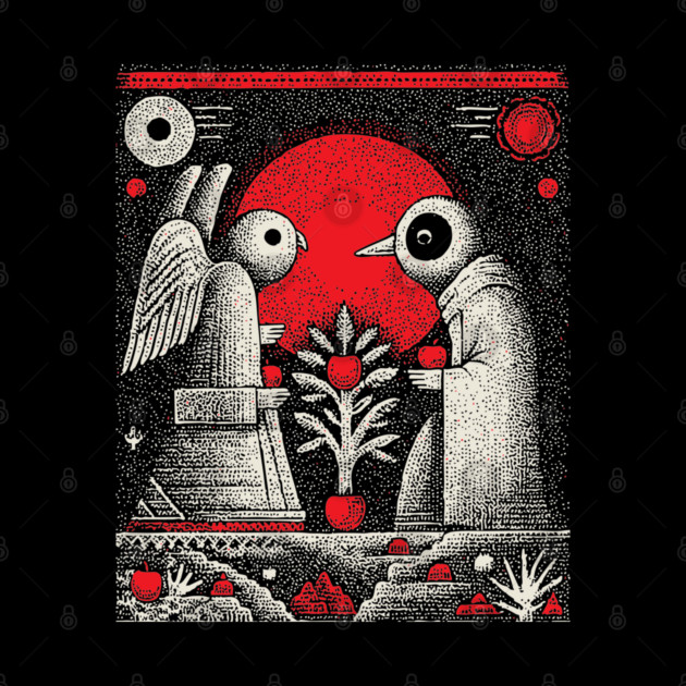 The Lovers Cosmic Connection Tarot Art by TuncGK