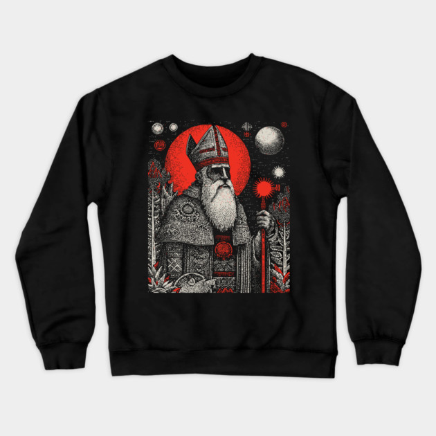 The Hierophant Spiritual Wisdom Tarot Design Crewneck Sweatshirt by TuncGK