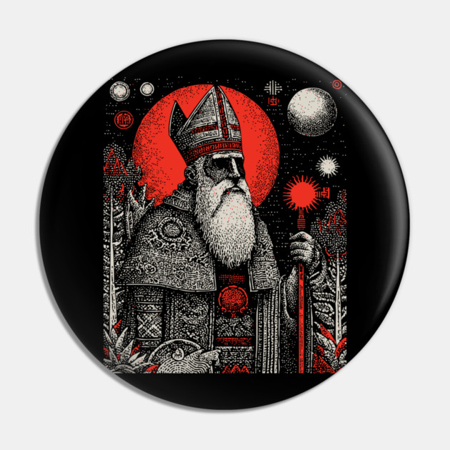 The Hierophant Spiritual Wisdom Tarot Design Pin by TuncGK