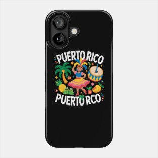 Puerto Rico Carnival Dancer Tropical Heritage Phone Case