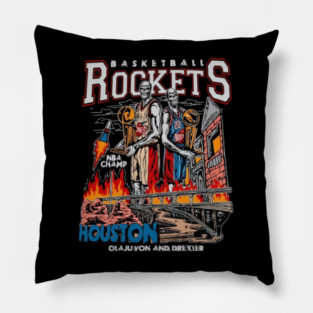 Hakeem Olajuwon & Clyde Drexler Skeleton Dou Pillow