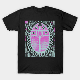 Psychedelic Trilobite Fossil Pop Art T-Shirt
