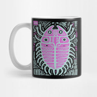 Psychedelic Trilobite Fossil Pop Art Mug