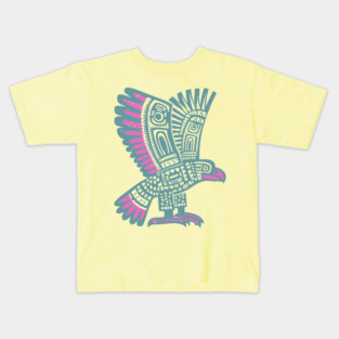 Tribal Eagle Totem - Pacific Northwest Inspired Art Kids T-Shirt
