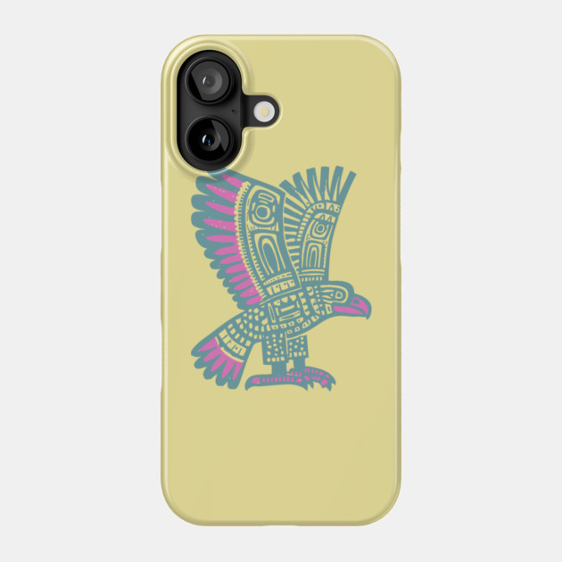 Tribal Eagle Totem - Pacific Northwest Inspired Art Phone Case by TuncGK