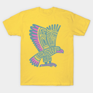 Tribal Eagle Totem - Pacific Northwest Inspired Art T-Shirt