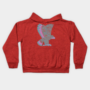Tribal Eagle Totem - Pacific Northwest Inspired Art Kids Hoodie