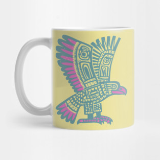 Tribal Eagle Totem - Pacific Northwest Inspired Art Mug