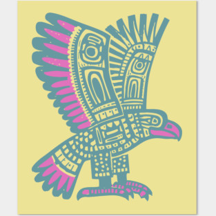 Tribal Eagle Totem - Pacific Northwest Inspired Art Posters and Art