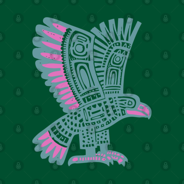 Tribal Eagle Totem - Pacific Northwest Inspired Art by TuncGK