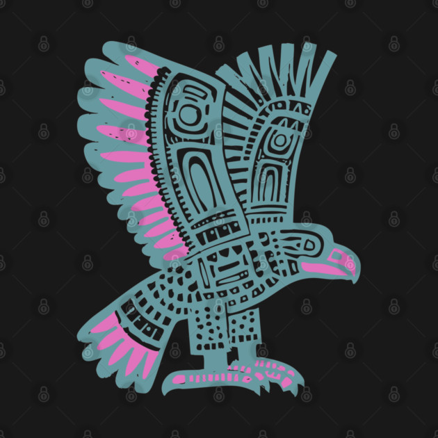 Tribal Eagle Totem - Pacific Northwest Inspired Art by TuncGK