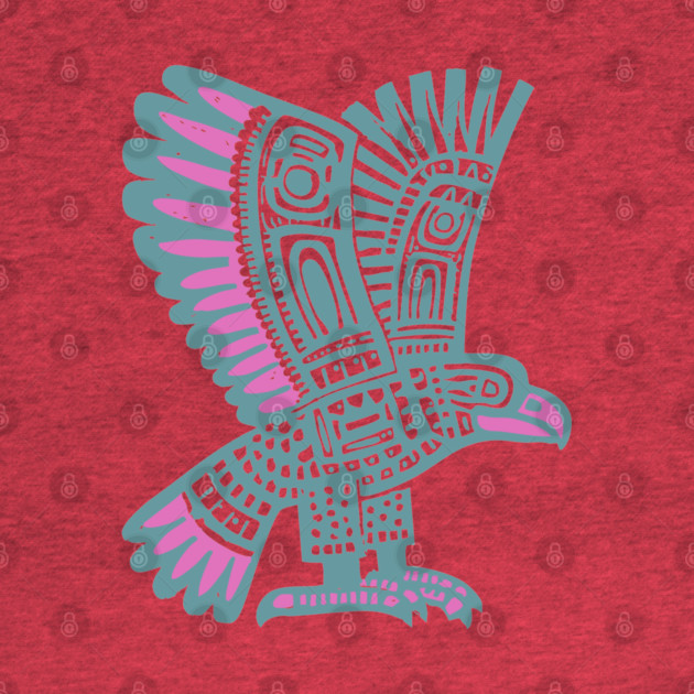 Tribal Eagle Totem - Pacific Northwest Inspired Art by TuncGK