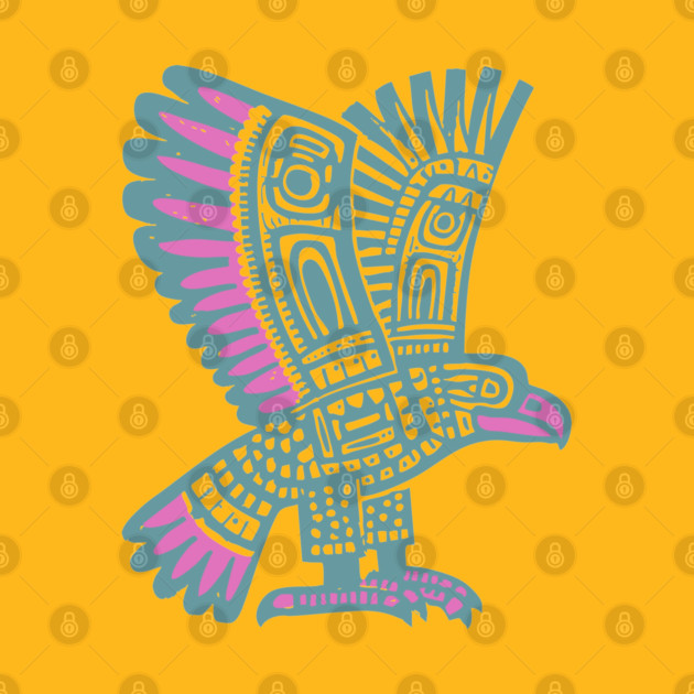 Tribal Eagle Totem - Pacific Northwest Inspired Art by TuncGK