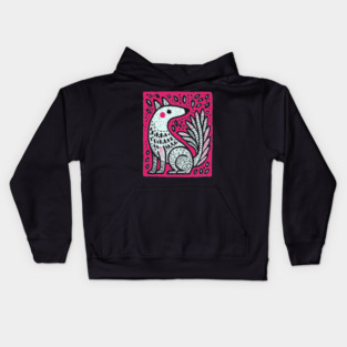Flaming Kitsune - Japanese Fox Spirit Mythology Kids Hoodie