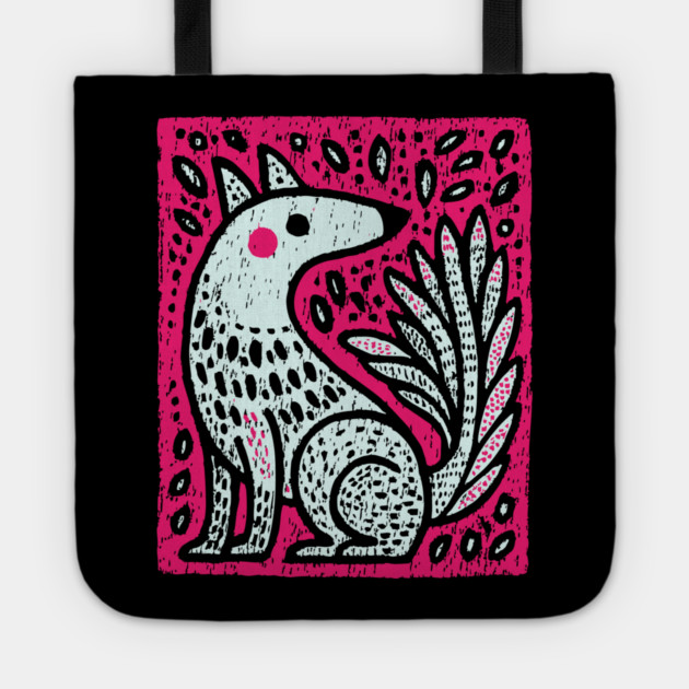 Flaming Kitsune - Japanese Fox Spirit Mythology Tote by TuncGK