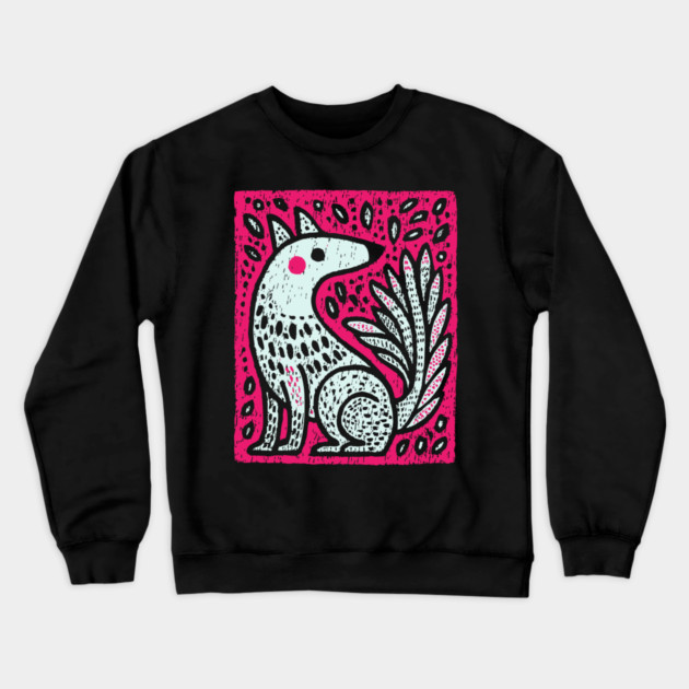 Flaming Kitsune - Japanese Fox Spirit Mythology Crewneck Sweatshirt by TuncGK