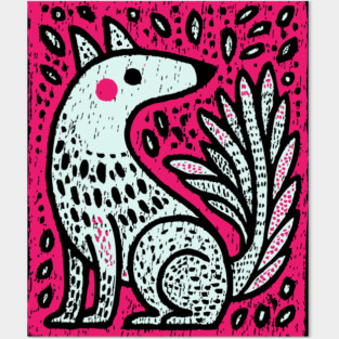 Flaming Kitsune - Japanese Fox Spirit Mythology Posters and Art