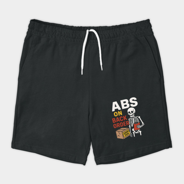 Abs on Backorder Funny Skeleton Gym Fitness Graphic by MakerMind8.2