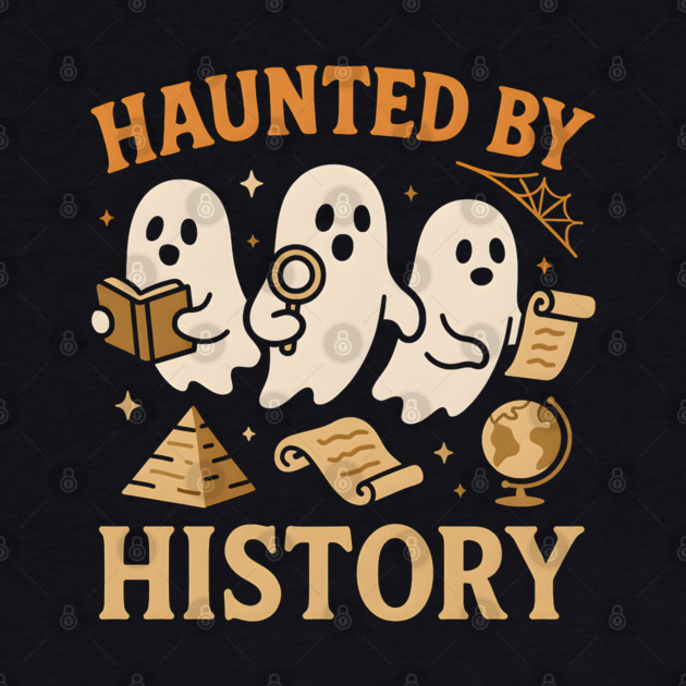 Haunted by History Funny Ghost Teacher Student Halloween Graphic by MakerMind8.2